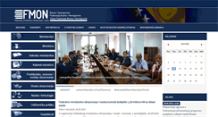 Desktop Screenshot of fmon.gov.ba