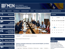 Tablet Screenshot of fmon.gov.ba